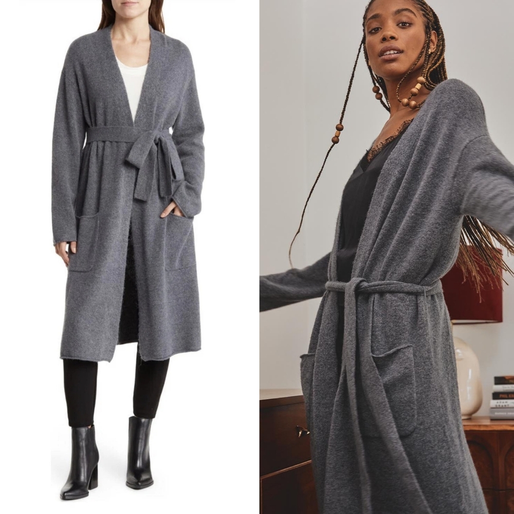 NWT Rails Ansel Longline Cardigan Wool And Cashmere Blend Cardi